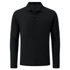 Lusso - Men's Ultra Comfortable Long Sleeve Polo Shirt