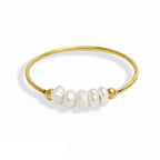 Avaria Magnolia Freshwater Pearl Gold Women's Ring