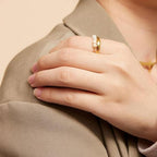 Avaria Magnolia Freshwater Pearl Gold Women's Ring