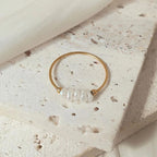 Avaria Magnolia Freshwater Pearl Gold Women's Ring