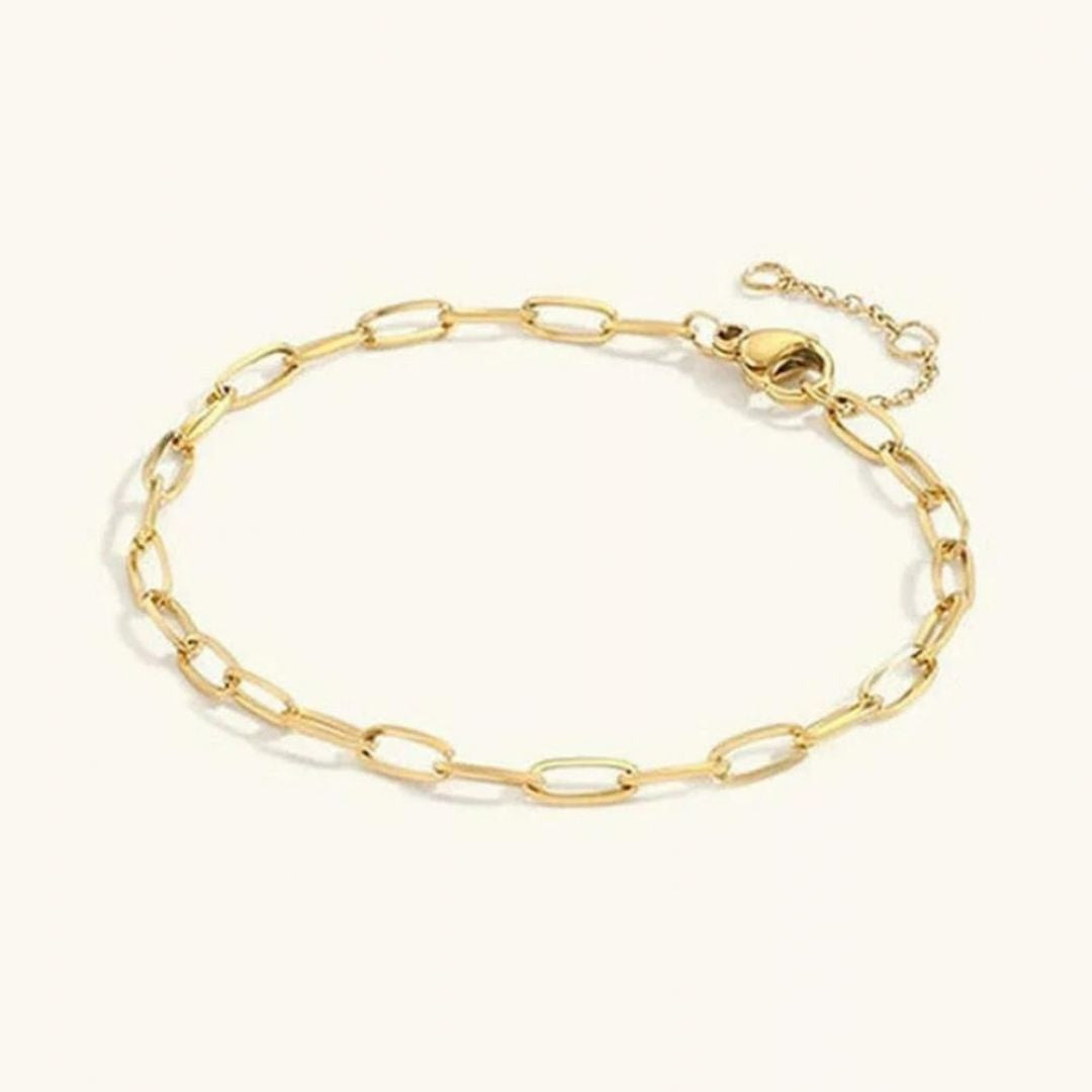 Avaria Maybelle Gold Paperclip Chain Women's Bracelet