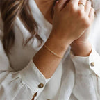 Avaria Maybelle Gold Paperclip Chain Women's Bracelet