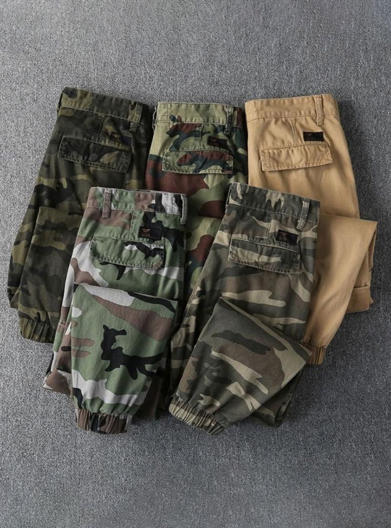 Men's Camouflage Cargo Jogger Pants