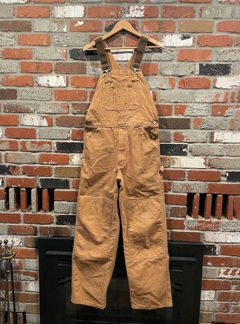 Men's Duck Bib Overalls Canvas Workwear Dungarees