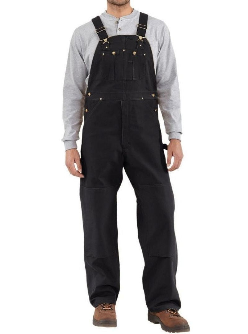 Men's Duck Bib Overalls Canvas Workwear Dungarees