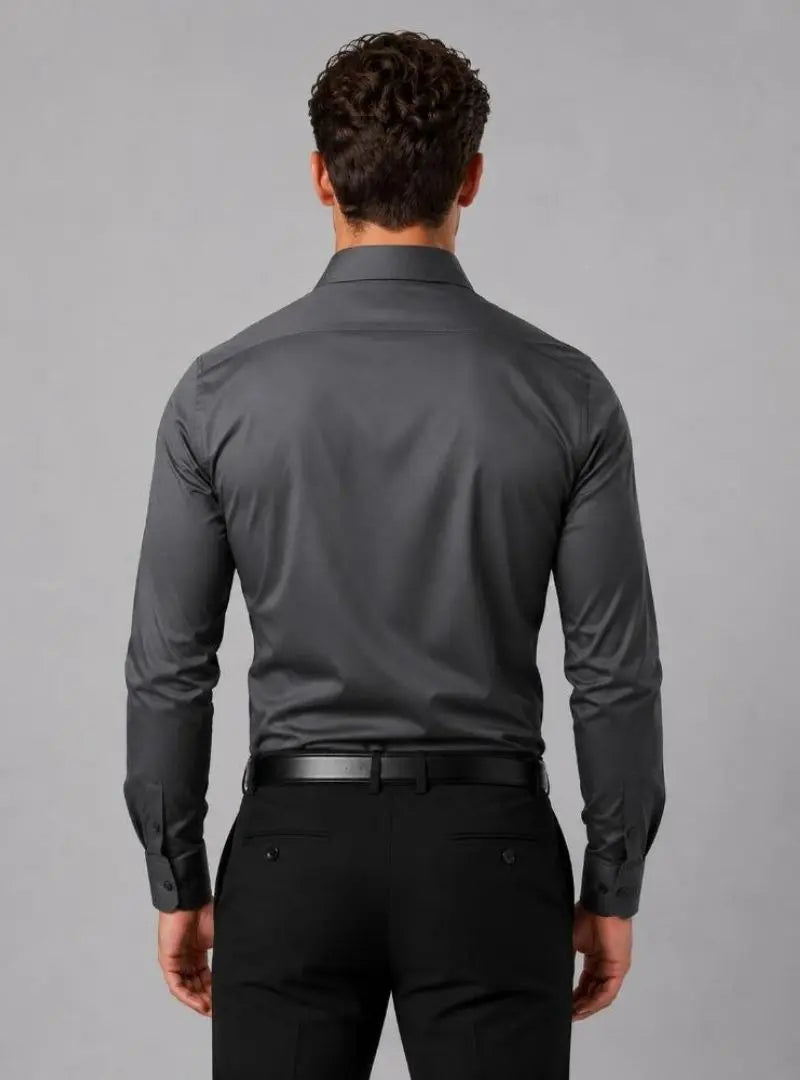 Georgia - Men's Slim Fit Dress Shirt – Long Sleeve Smart Formal Shirt