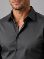 Georgia - Men's Slim Fit Dress Shirt – Long Sleeve Smart Formal Shirt