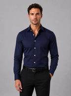 Georgia - Men's Slim Fit Dress Shirt – Long Sleeve Smart Formal Shirt
