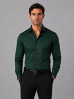 Georgia - Men's Slim Fit Dress Shirt – Long Sleeve Smart Formal Shirt