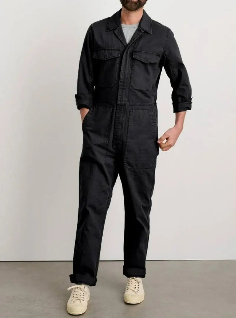Men's Slim Fit Zip Jumpsuit