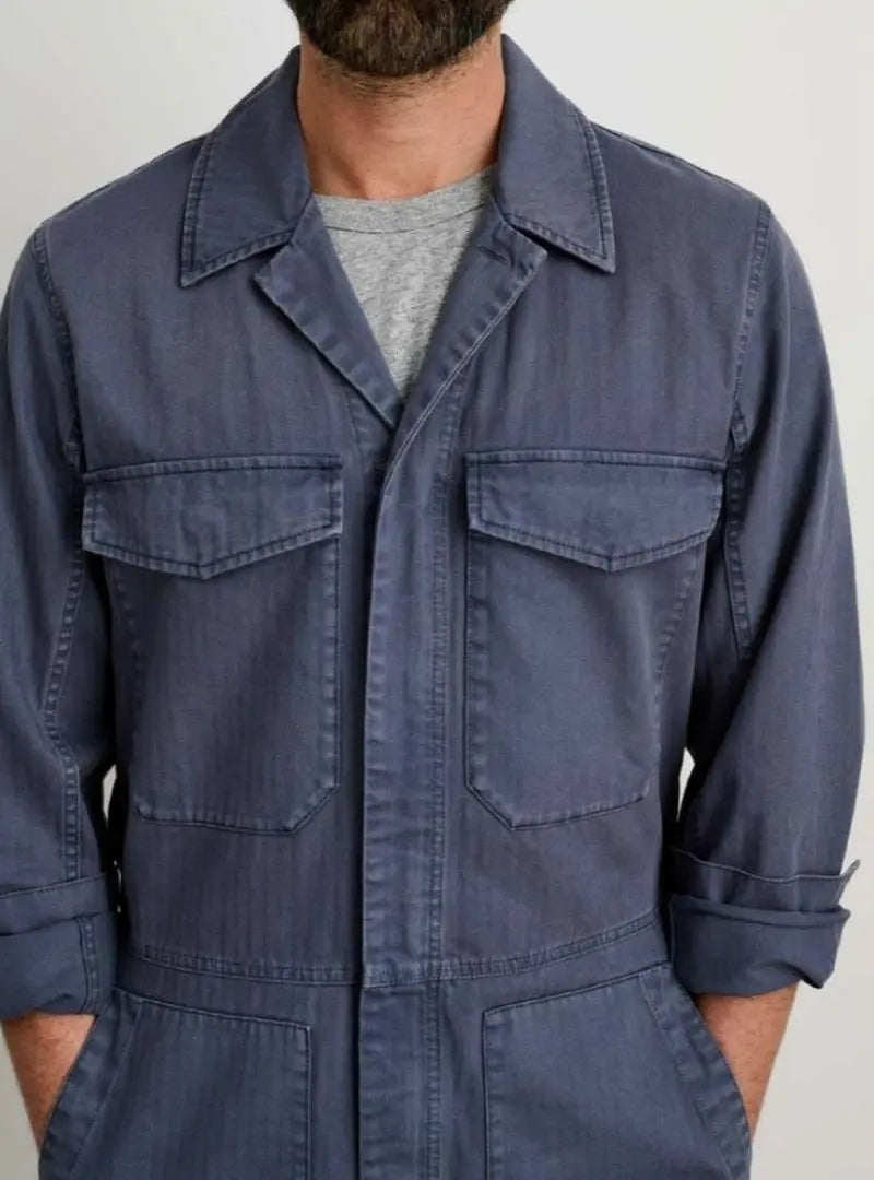 Men's Slim Fit Zip Jumpsuit
