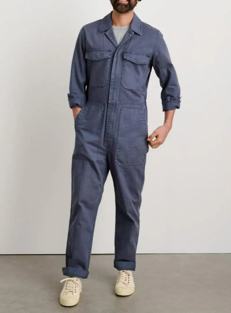 Men's Slim Fit Zip Jumpsuit