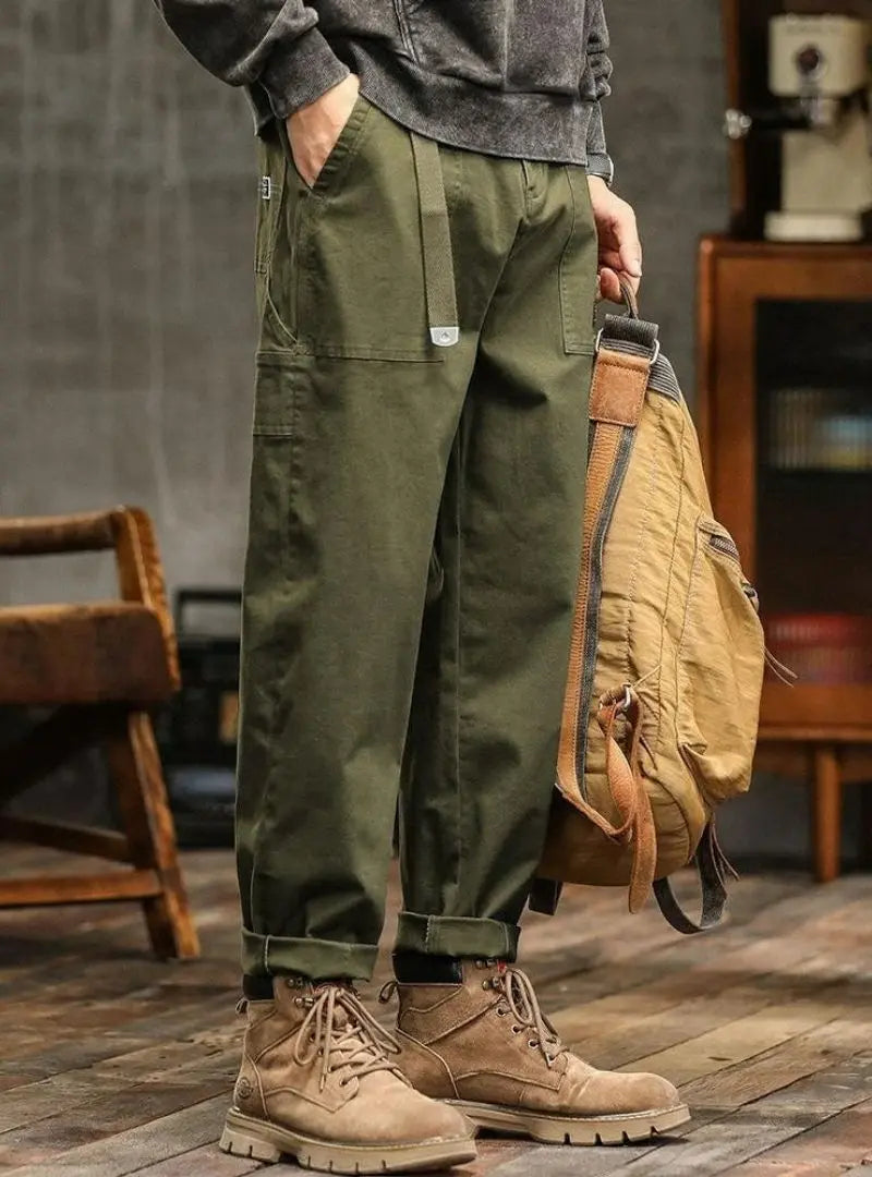 Men's Vintage-Inspired Casual Utility Pants