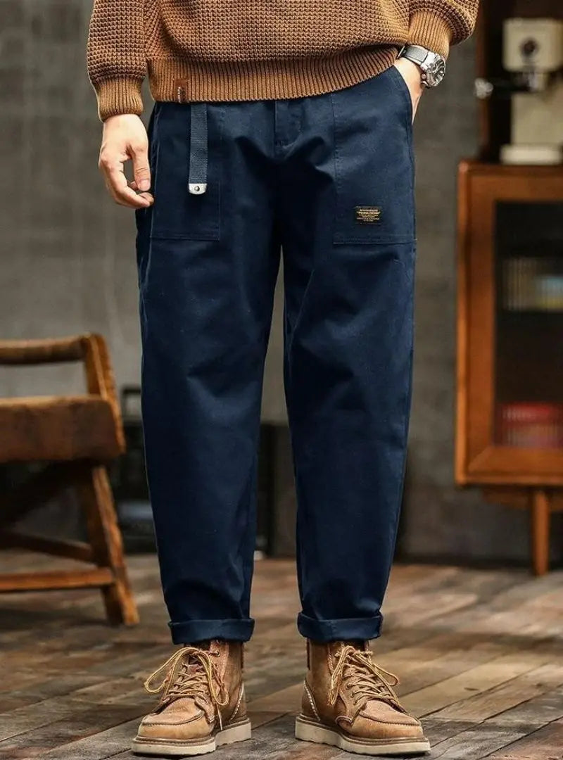 Men's Vintage-Inspired Casual Utility Pants