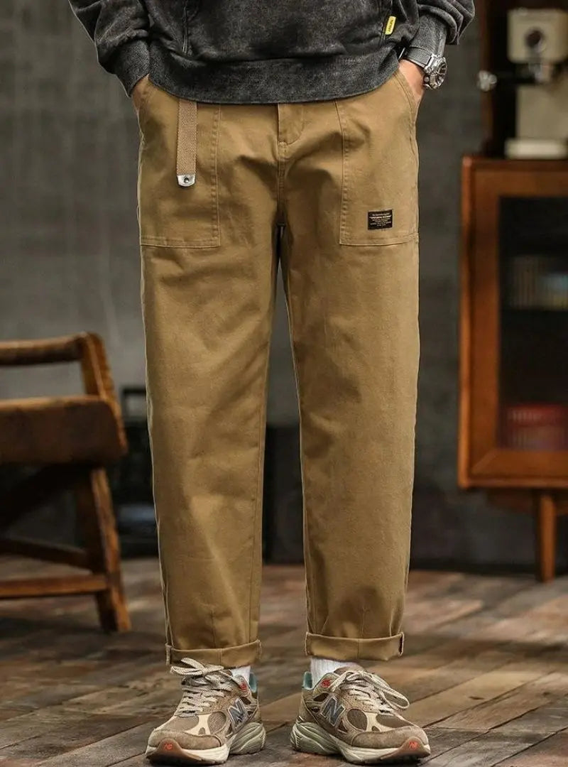 Men's Vintage-Inspired Casual Utility Pants