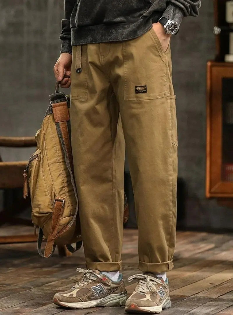 Men's Vintage-Inspired Casual Utility Pants