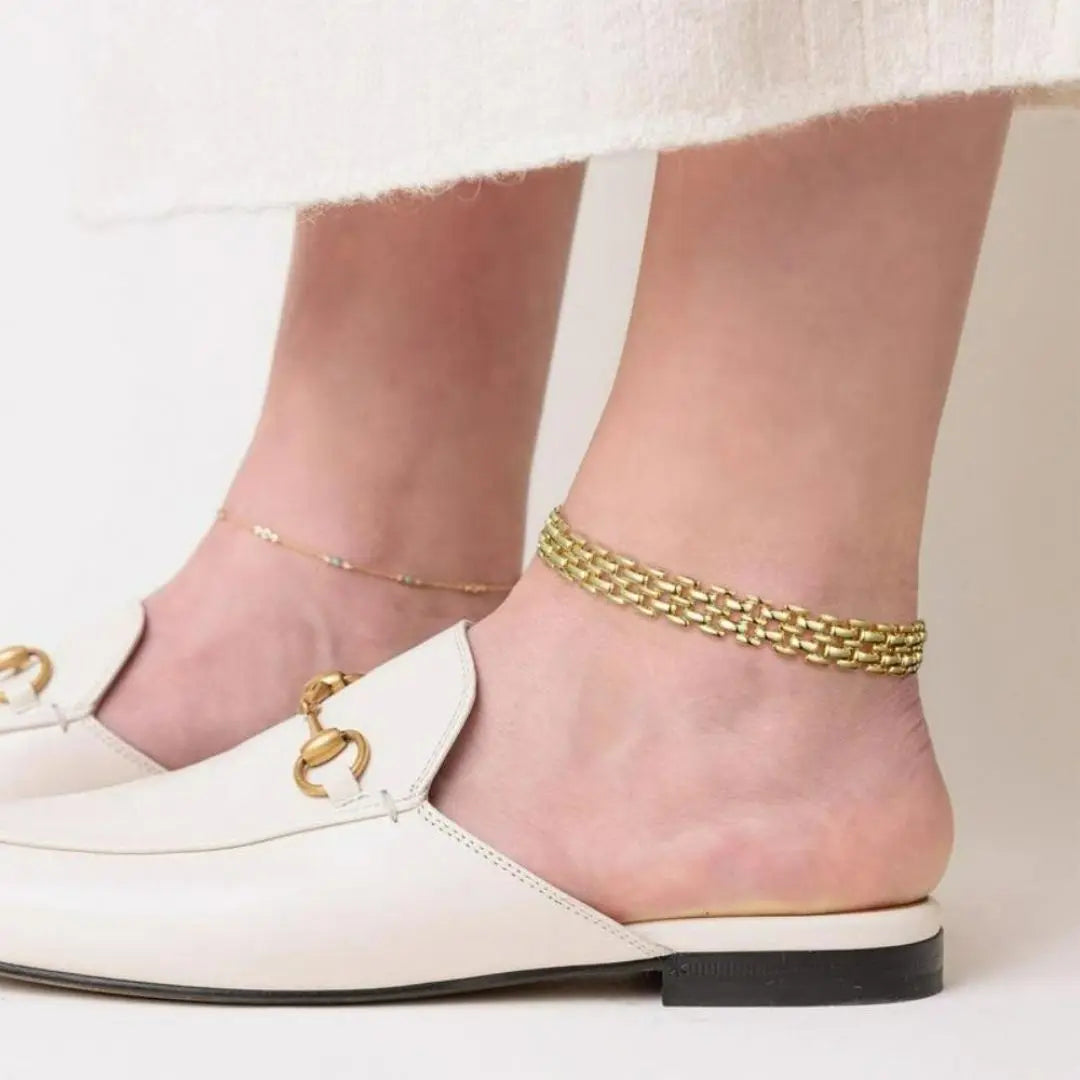 Minimal Chunky Anklet