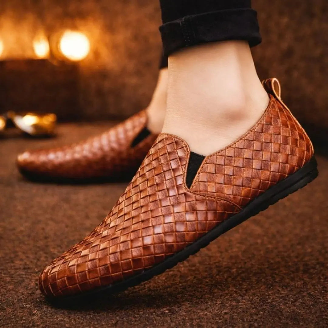 Henry - Men's Modern Woven Loafers