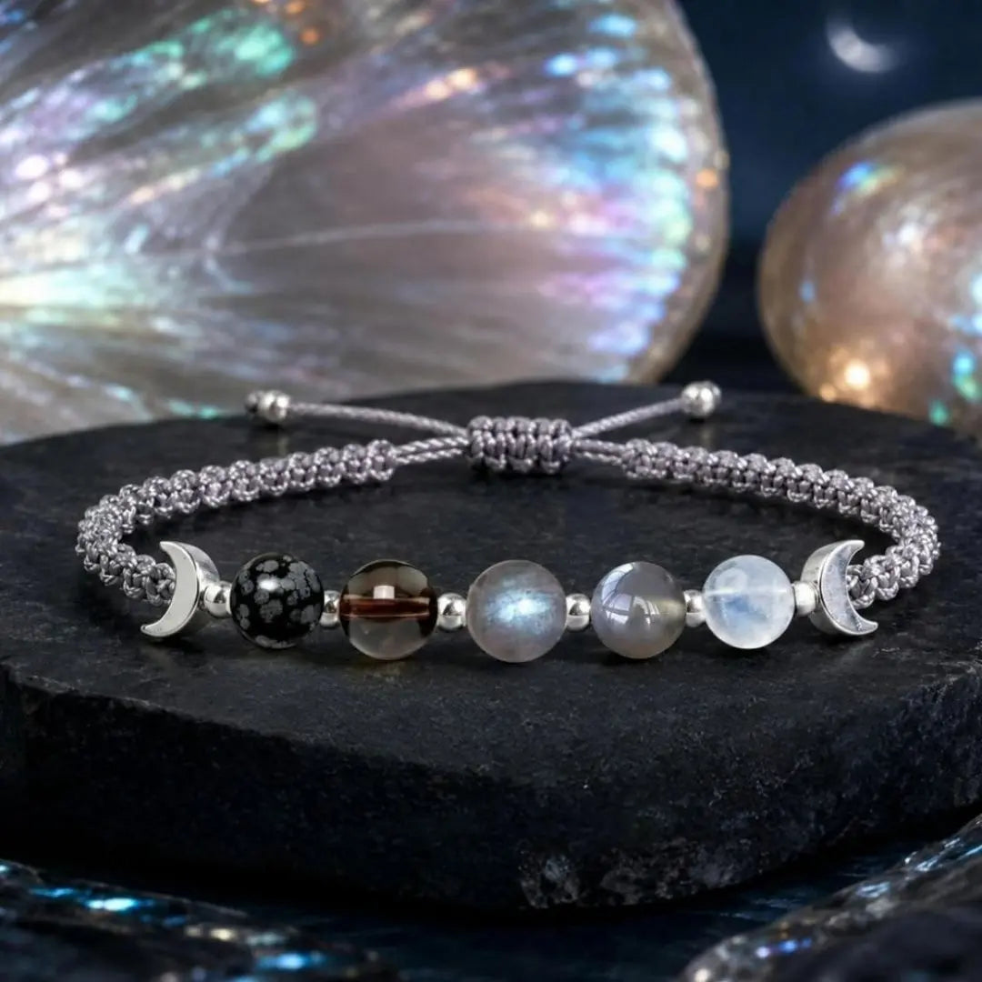 Moon Phases Crystal Bracelet - Coco Jewelry
