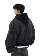 Mrnearly Men's Vintage Faded Bomber Jacket - Harajuku Street Wear