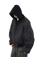 Mrnearly Men's Vintage Faded Bomber Jacket - Harajuku Street Wear
