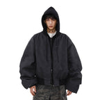 Mrnearly Men's Vintage Faded Bomber Jacket - Harajuku Street Wear