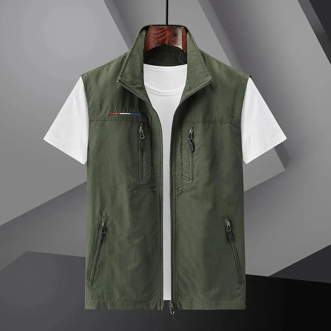 Men's Water-Resistant Breathable Utility Vest – for Travel