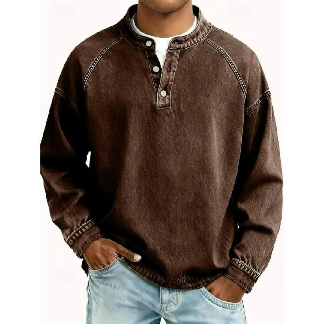 Oakley - Men's Casual Vintage Long Sleeve Shirt