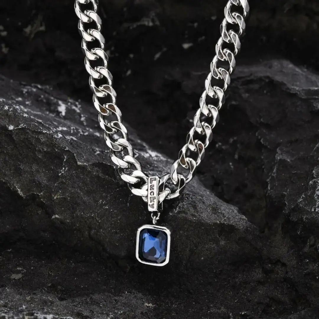 Onyx Gemstone Men's Necklace