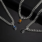 Onyx Gemstone Men's Necklace