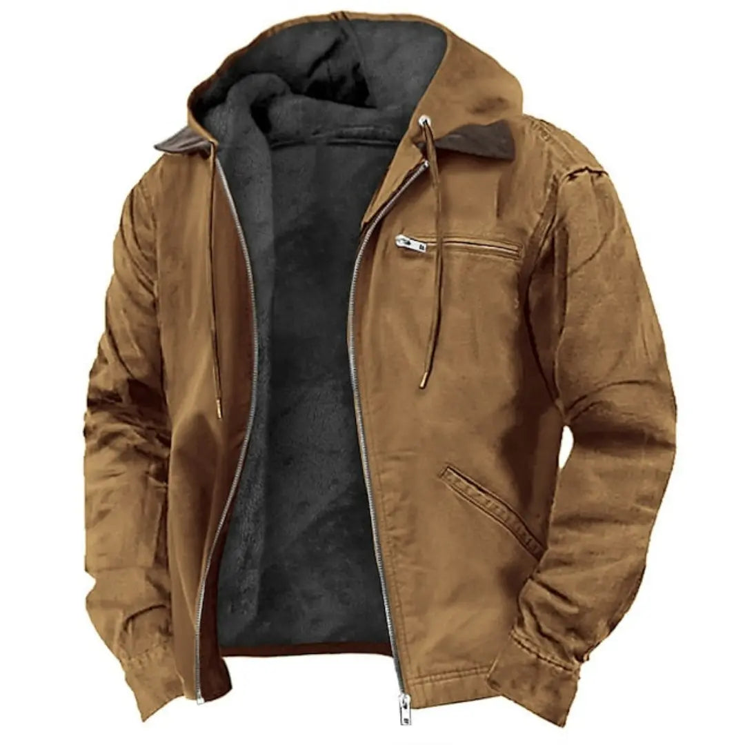 Men's Durable Woven Hooded Outdoor Jacket