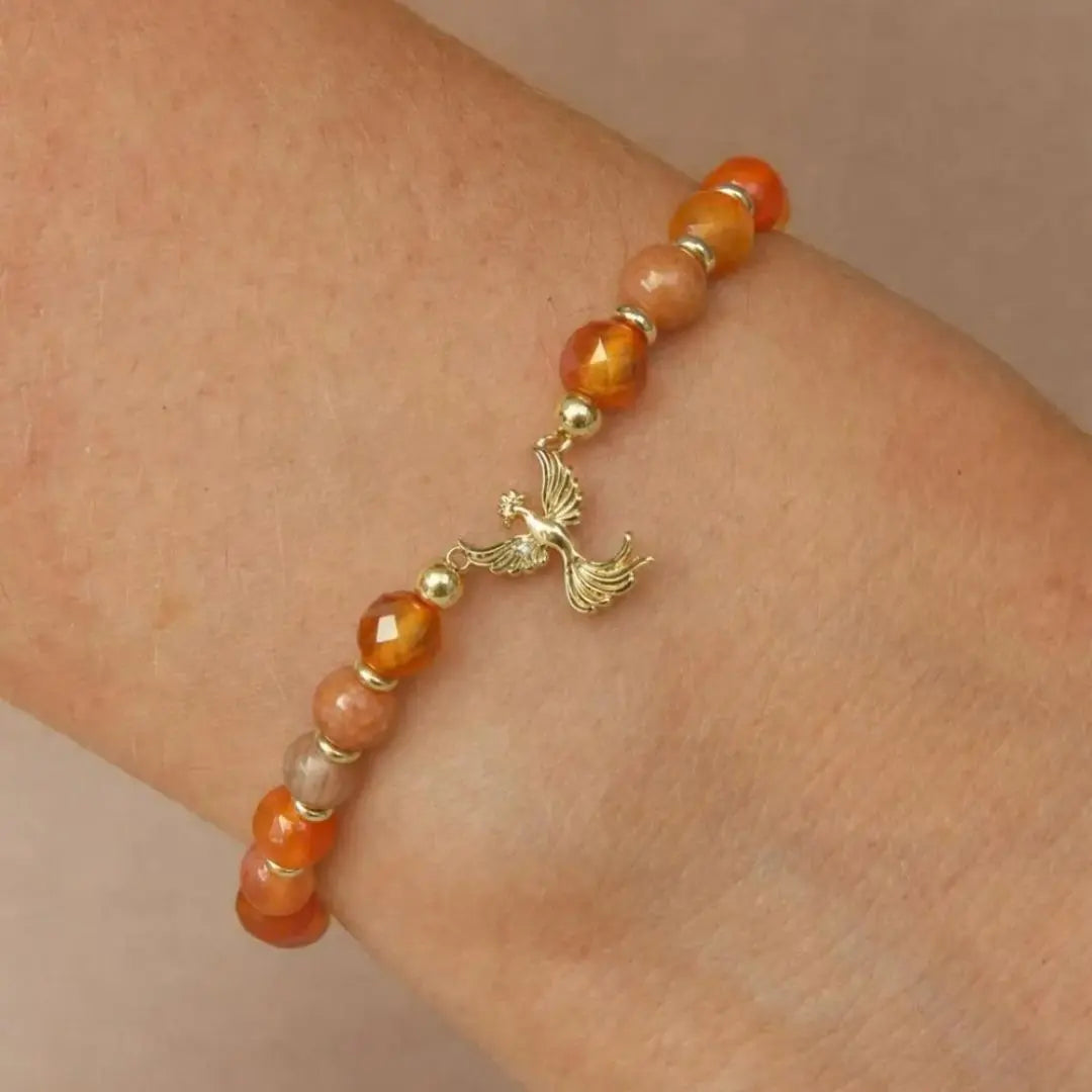 Phoenix Charm Crystal Bracelet - Coco Jewelry