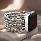 Platinum Demure Stretch Watch Band