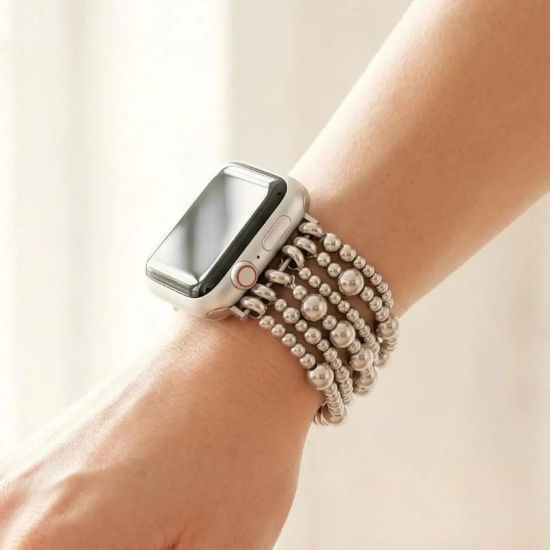 Platinum Demure Stretch Watch Band
