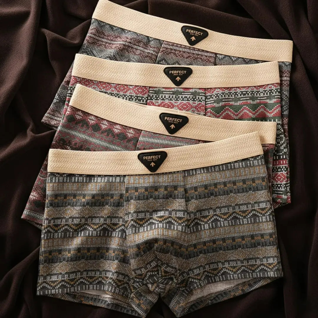 Men's Porter Retro Cotton Boxer Briefs