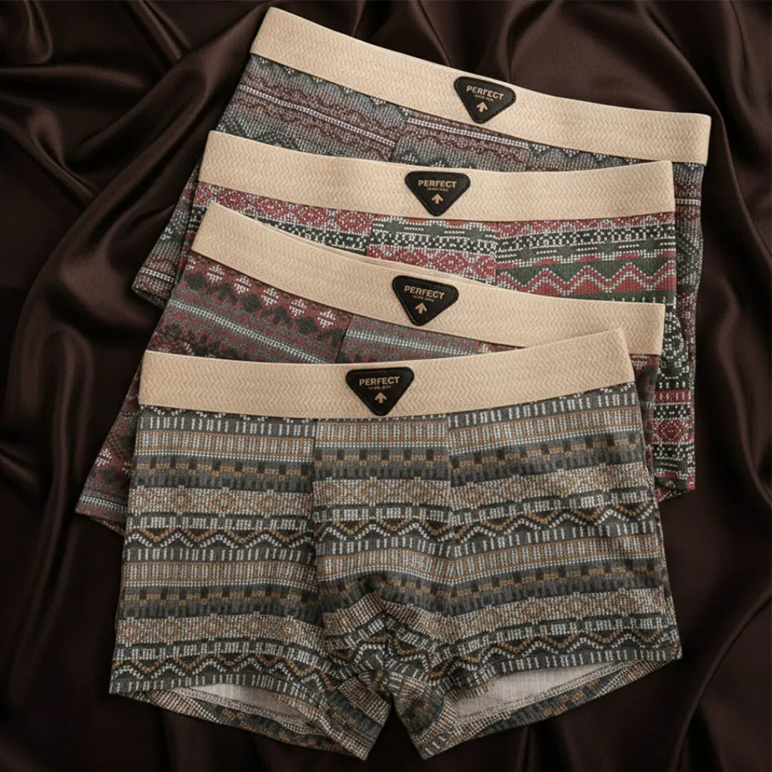 Men's Porter Retro Cotton Boxer Briefs
