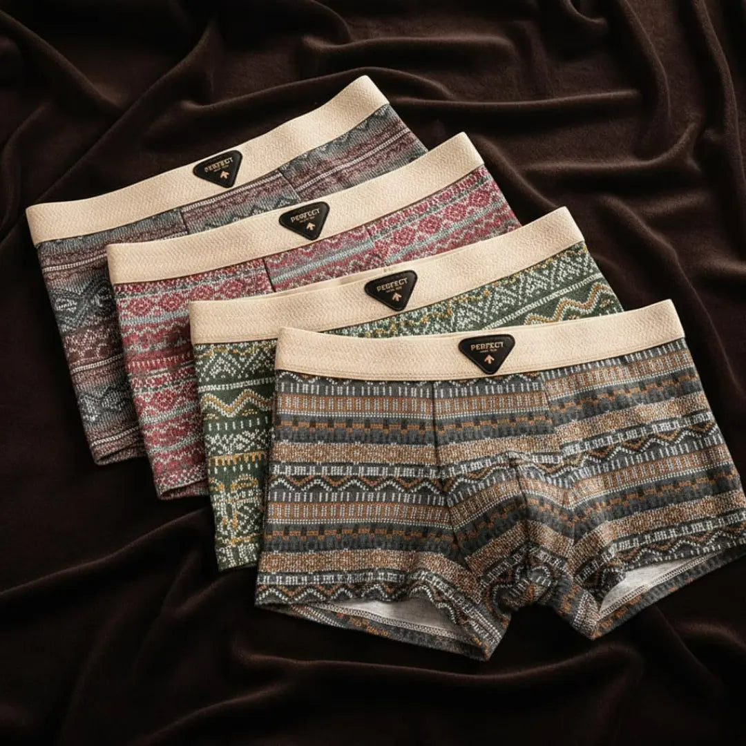 Men's Porter Retro Cotton Boxer Briefs