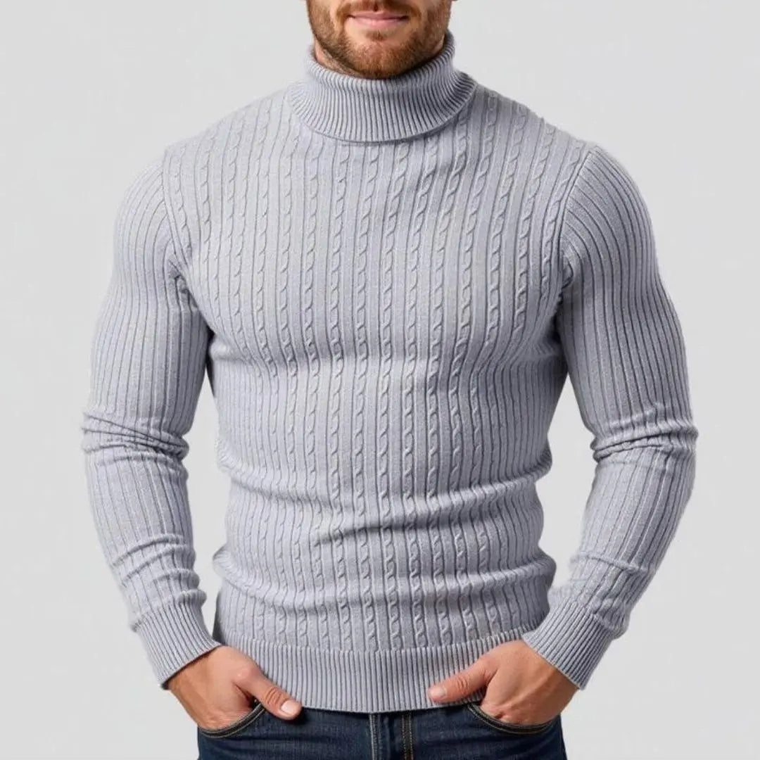 Nordic Cable Knit Turtleneck