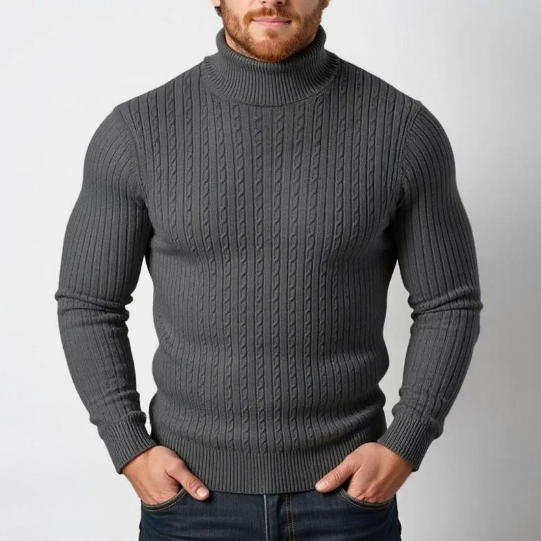 Nordic Cable Knit Turtleneck
