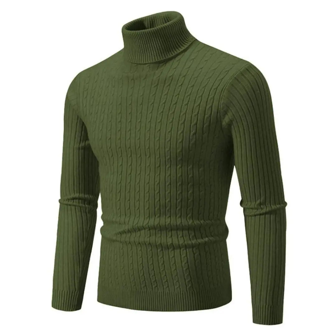 Nordic Cable Knit Turtleneck