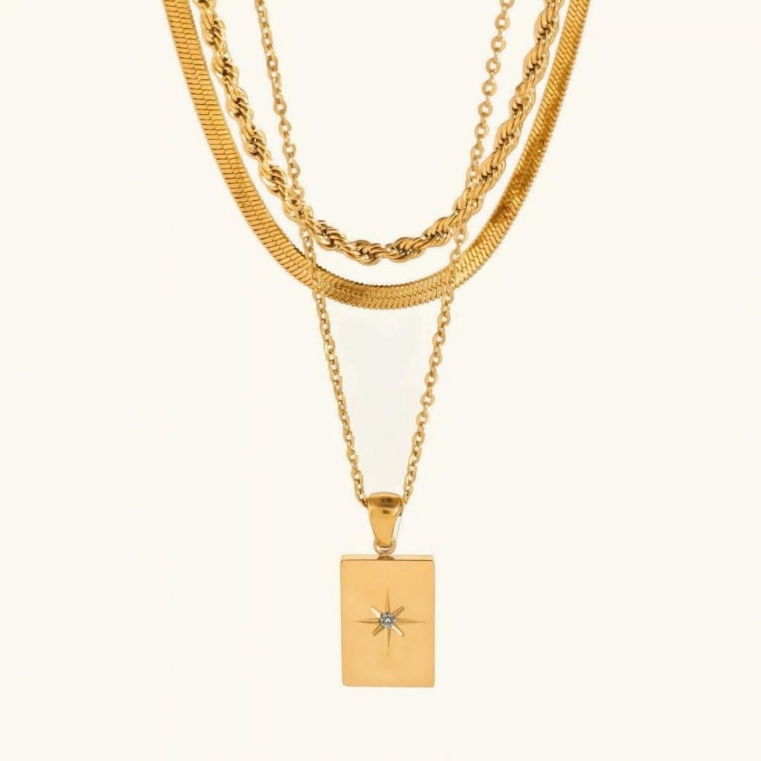 Avaria Raphaela Layered Gold Women's Necklace