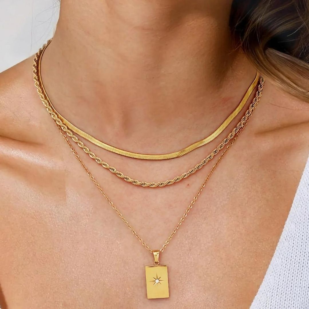 Avaria Raphaela Layered Gold Women's Necklace
