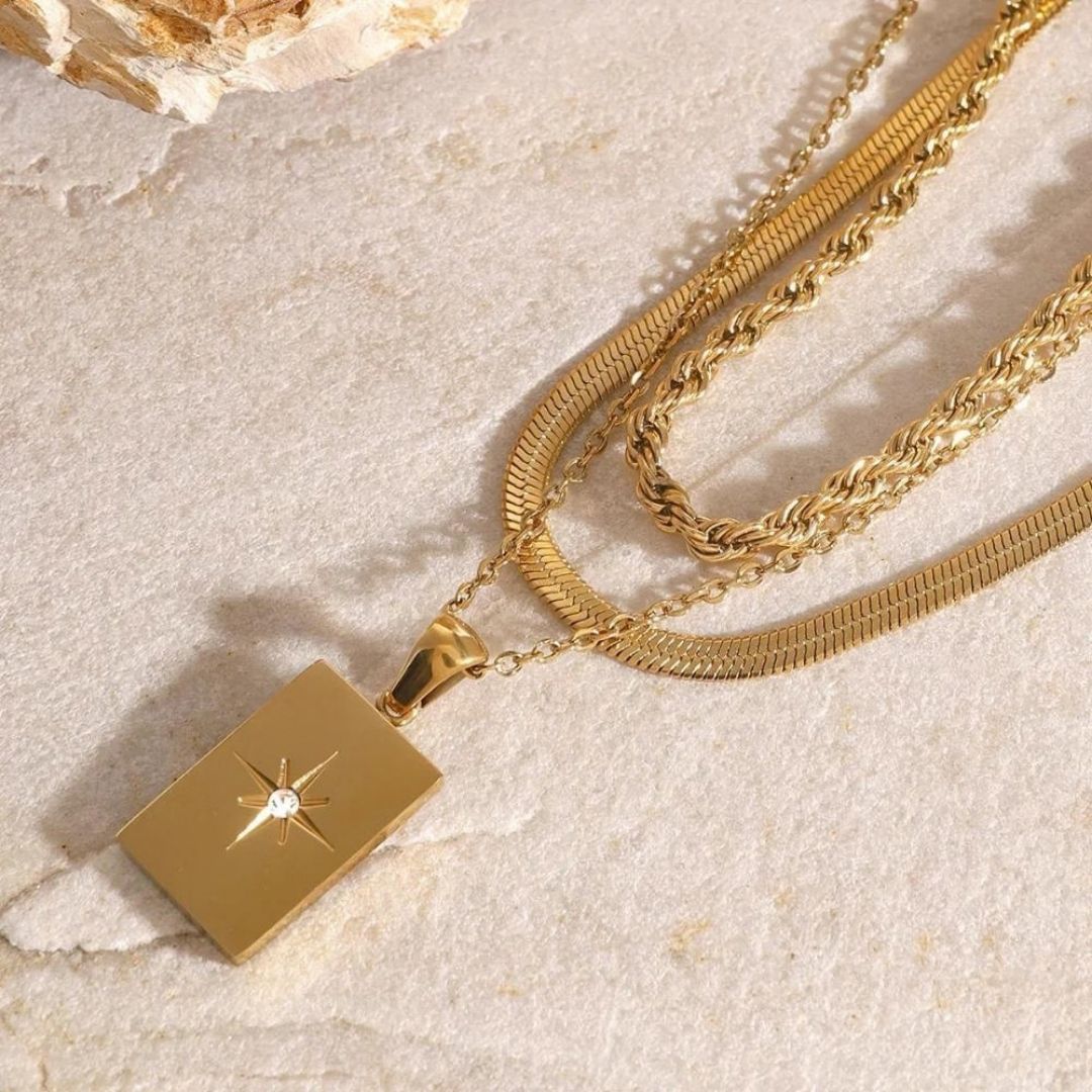 Avaria Raphaela Layered Gold Women's Necklace