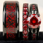 Red Beauty Rings - Couple Choice