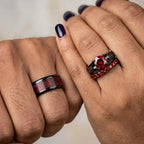 Red Beauty Rings - Couple Choice