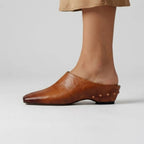 Reese Women's Square Toe Leather Mule