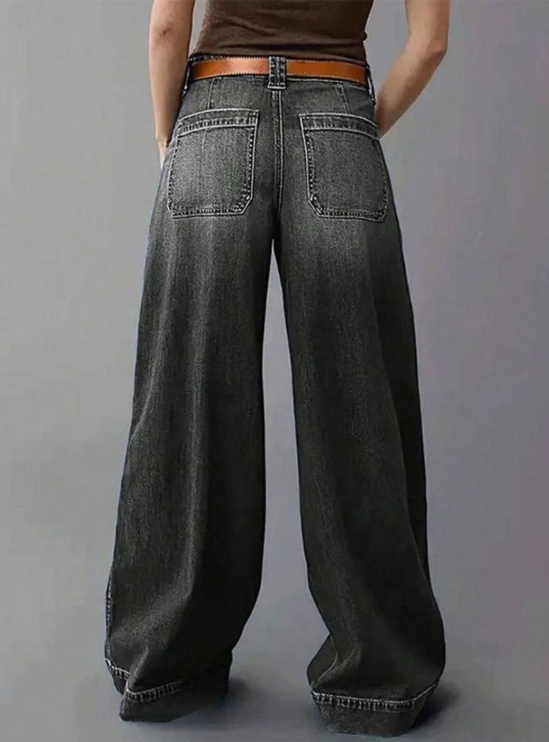 Women's Relaxed Fit Wide Leg Denim Jeans
