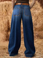 Women's Relaxed Fit Wide Leg Denim Jeans