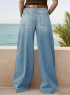 Women's Relaxed Fit Wide Leg Denim Jeans