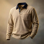 Scott Corduroy Men's Long Sleeve Polo